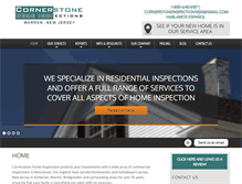 Tablet Screenshot of cornerstonehomeinspections.net